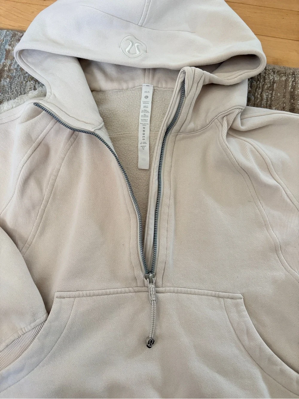 lululemon athletica Light Beige Half Zip